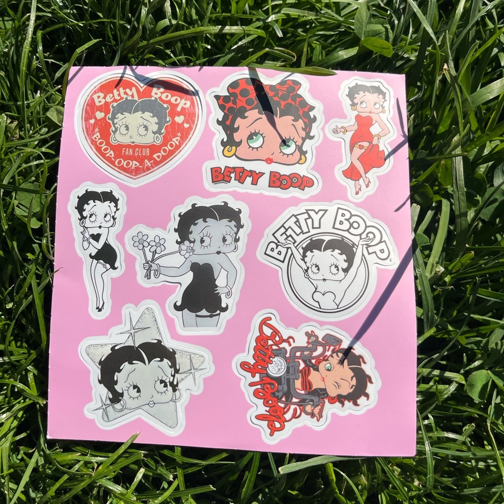 ✯Biker Gang Betty Boop Stickers🚴‍♀️